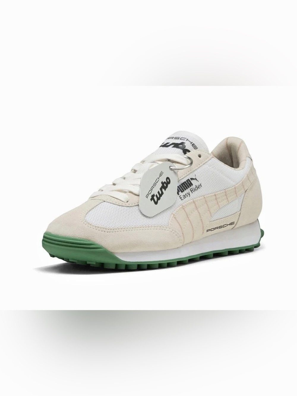 New Puma Porsche Easy Rider Sneakers Cream Green US 6